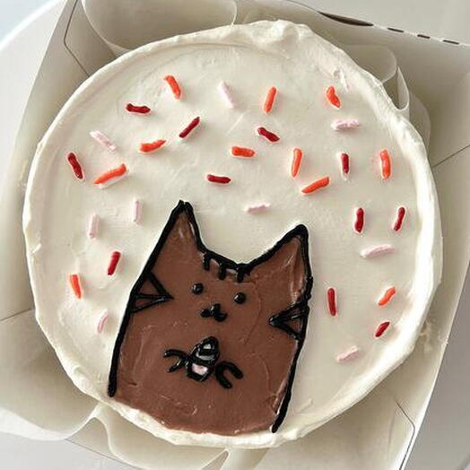 Pastel de Bento con gato