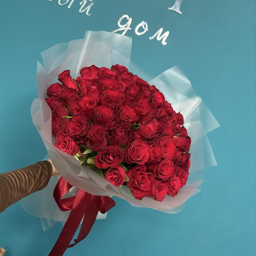 51 роза Кения 40 см