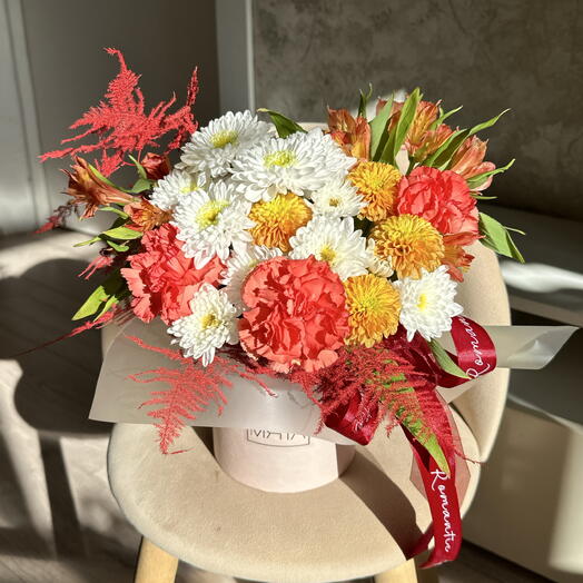 Композиция в коробочке «Адэль»🧡