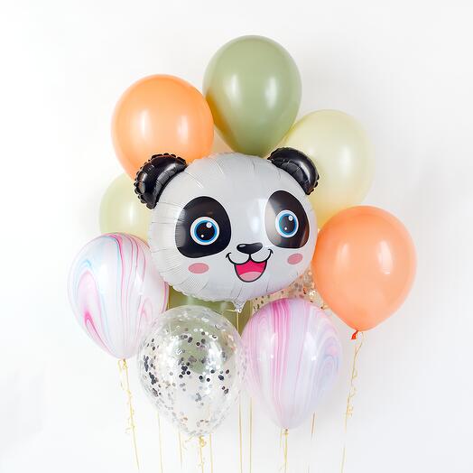 A set of themed Panda balls of 11 pieces