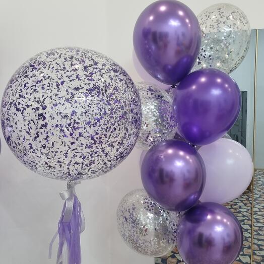 Bola Gigante con confeti y trazador