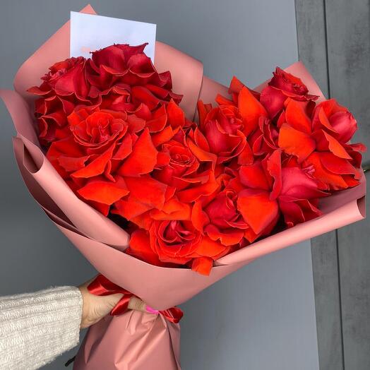 Scarlet roses
