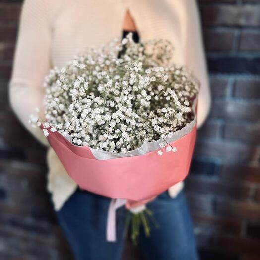 Gypsophila cloud and elegant freesia