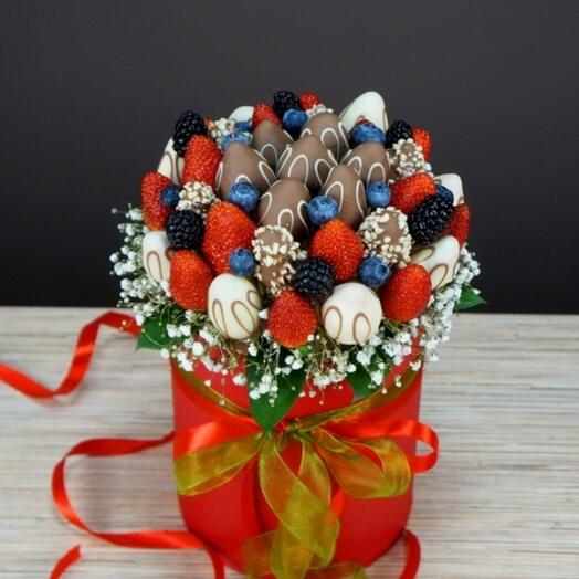 Bouquet in a box "Chocolate mix"