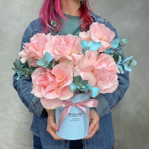 Коробочка Роза Розовая Pink S французские розы