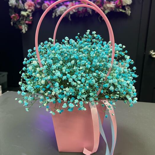 Гипсофила голубая в сумочке