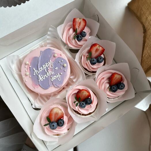 Bento con cupcakes