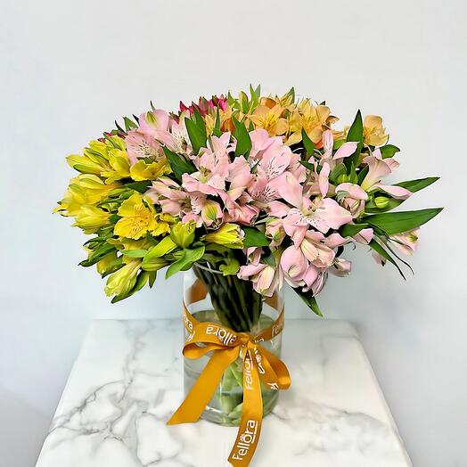 Alstroemeria Flower Vase