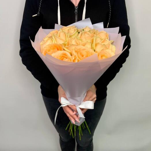15 rosas de melocotón