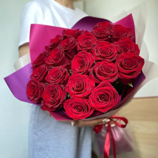 Bouquet of 21 red roses