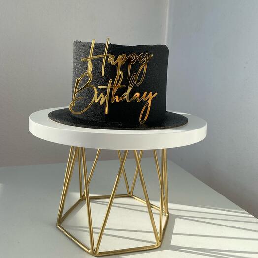 Торт 1,5 кг Шикарный💔 с велюровым покрытием и топпером