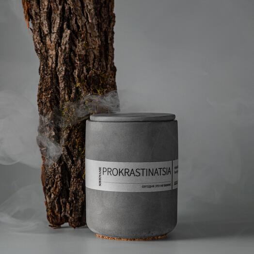 Ароматическая свеча PROKRASTINATSIA, 140 мл