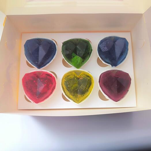 Набор чайных бомбочек в форме сердца