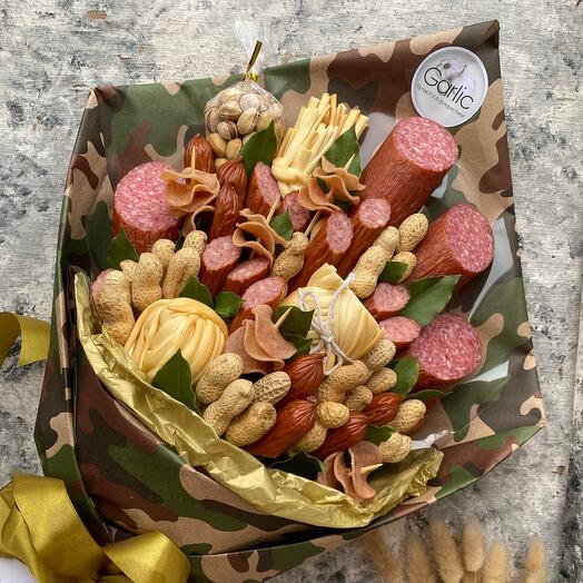 14. Мужской букет с орешками