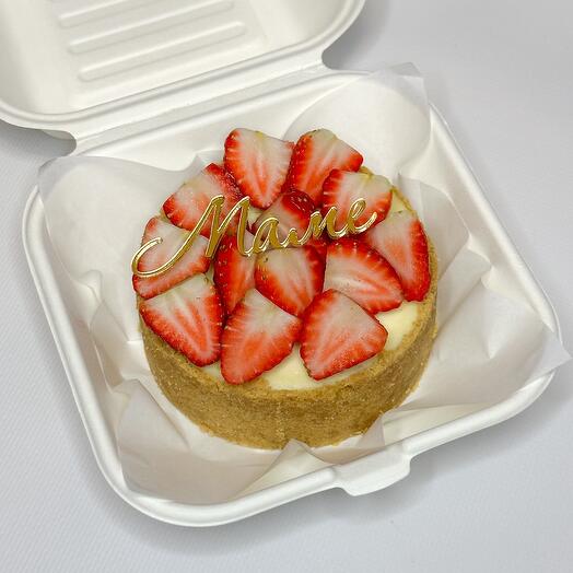 Чизкейк MINI без сахара, с клубникой