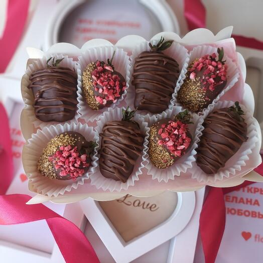 Клубника в шоколаде 🍓 🍓 🍓 🍓 8, для мамы, жене, девушке, подруги
