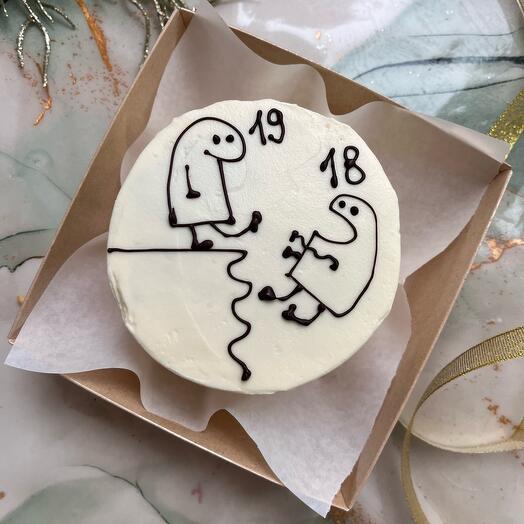Бенто-торт «Гуд бай 18*»