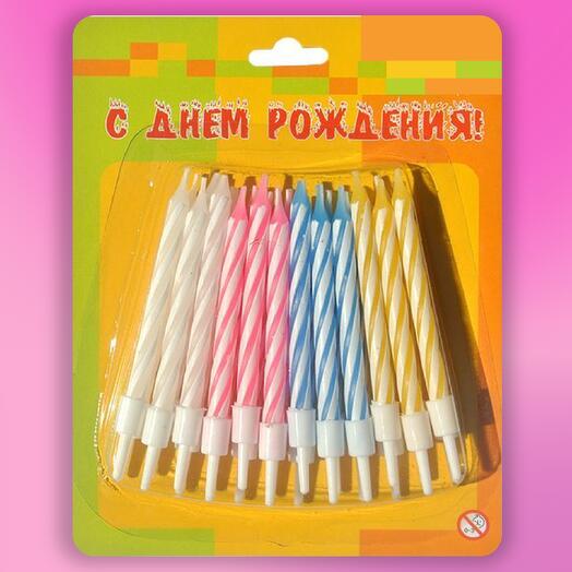 Свечи "Мини 2-х цветные"