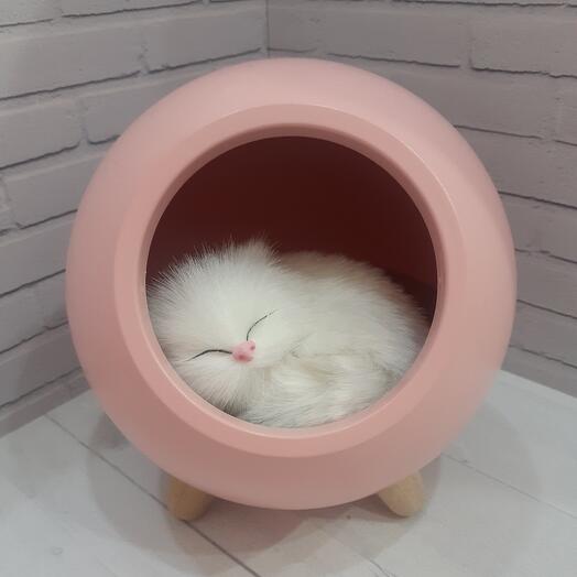 Ночник "Котёнок в домике", с колонкой