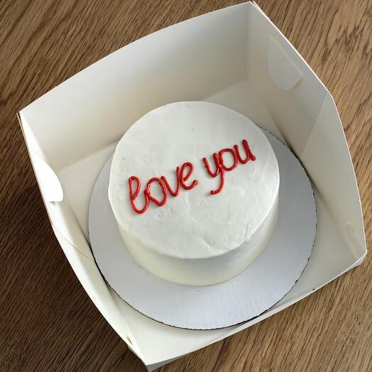 Бенто торт признание в любви love you, для девушки, парня, жены, мужа