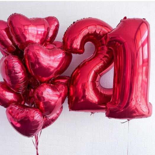 Композиция из шаров "Любовь навсегда"