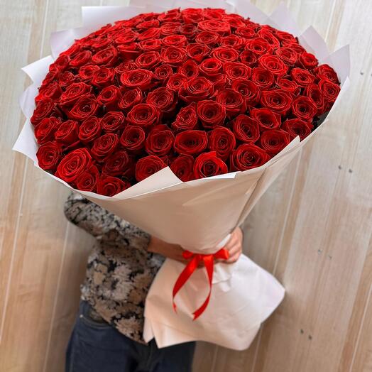 101 red roses 80 cm