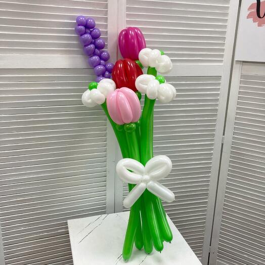 Bouquet of balls "Melody", 7 colors