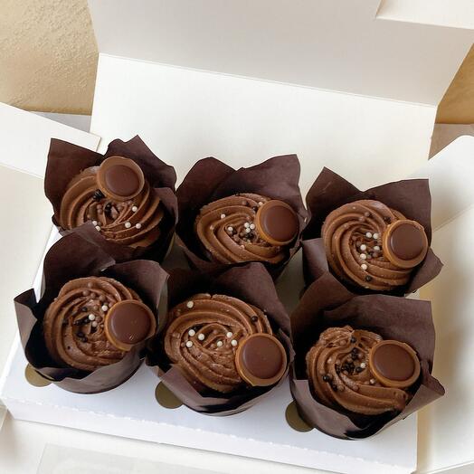 Шоколадные капкейки сникерс тоффи в подарок