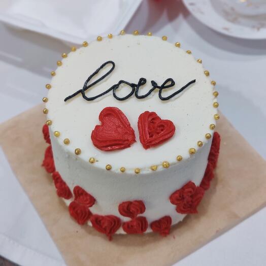 Бенто- торт " Фундук-карамель-кофе ,с чизкейком внутри