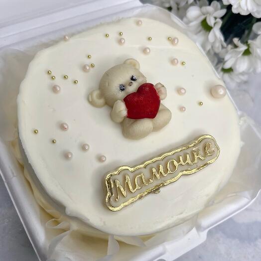 Бенто тортик для мамы с мишкой