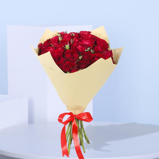 10 Stem Red Spray Roses Bouquet