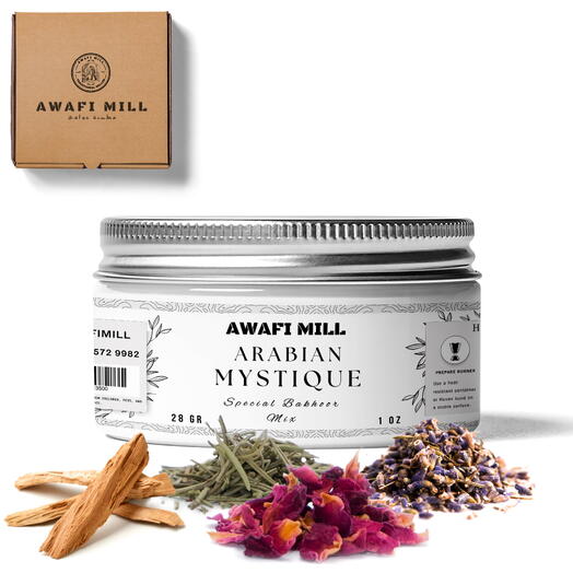 AWAFI MILL Arabian Mystique Bakhoor Mix – A Luxurious Blend for a Tranquil and Spiritual Ambiance - Bottle of 170 Grams (6 Oz)