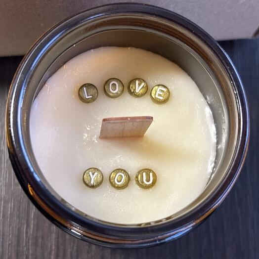 Gyertya titkos szavakkal .. Wieca z szeretlek