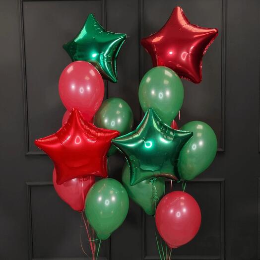 Фонтан из 14 Шаров на 23 февраля
