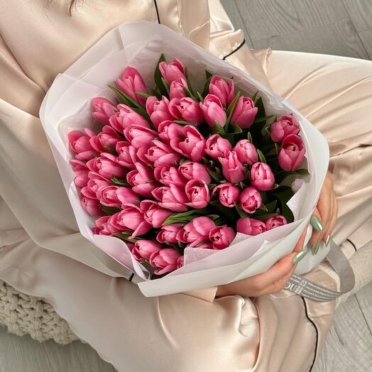 Mono pink tulips 45