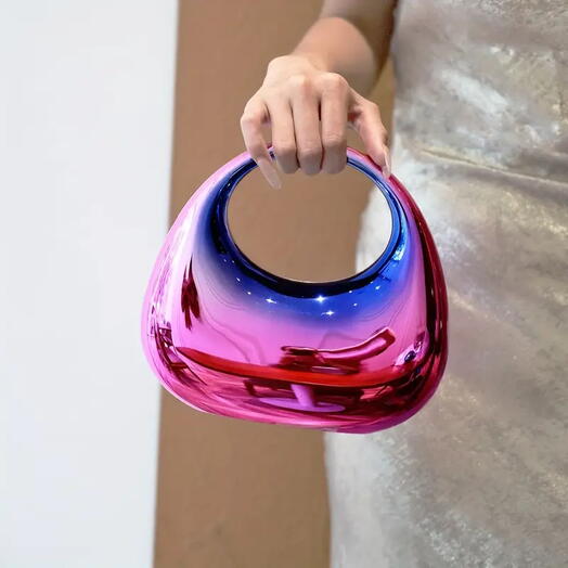 Galactic Glow – Iridescent Mirror Handbag