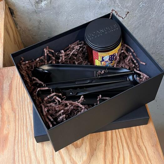 Набор из Арома-свечи и аксессуаров для ухода за свечами(черный)