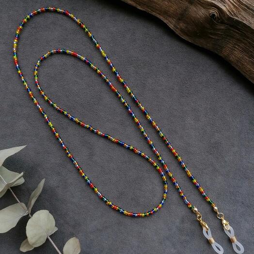 Цепочка для очков/аэрподов из японского бисера