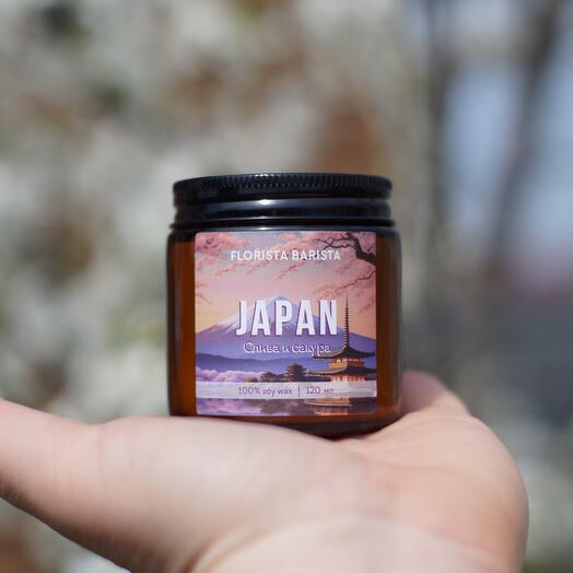 Ароматическая свеча «Japan» цветущая слива и сакура