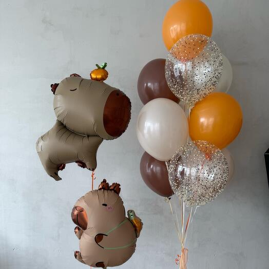 Набор шаров с капибарами