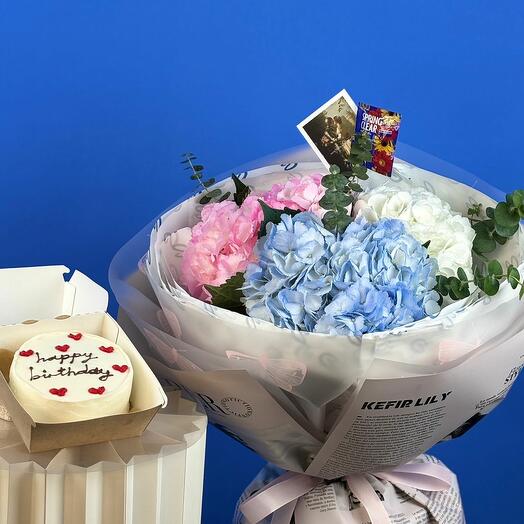 Сладкое комбо из гортензии