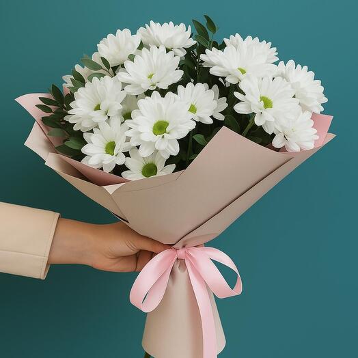 Букет из кустовой хризантемы