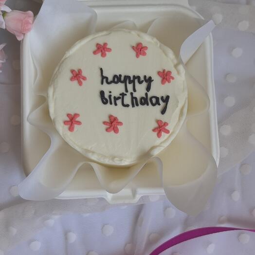 Бенто торт Happy birthday девушке, подруге, сестре, маме, на день рождения