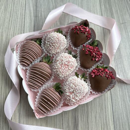 Клубника в шоколаде набор 9 шт 🍓
