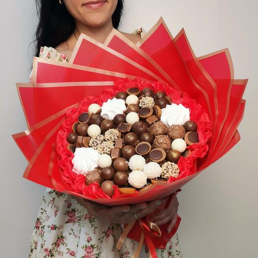 Букет "конфетная любовь" для любимой мамы