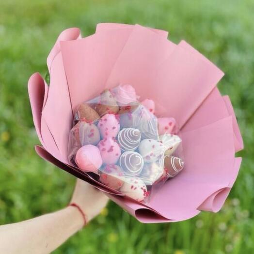 Клубника в шоколаде букет клубники 19 ягод