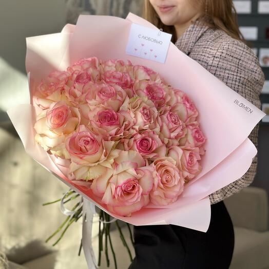 Букет из 19 розовых роз Esperanse N27