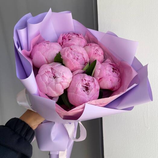 Пионы розовые 7