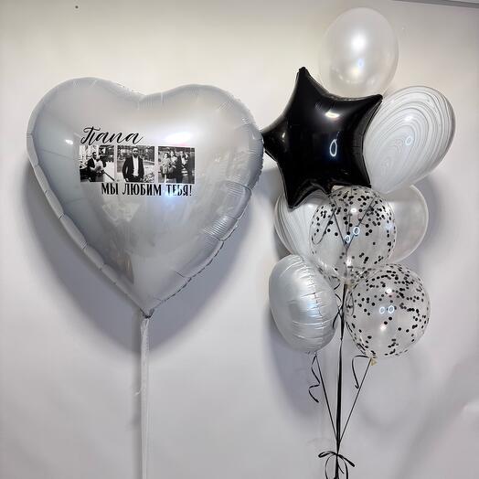 Globos con fotos para papá