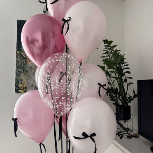 Balloons with bows